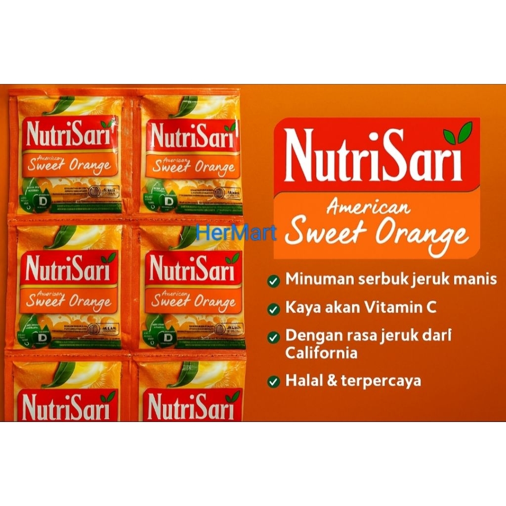 

NutriSari Sweet Orange 1 pack isi 40 pcs