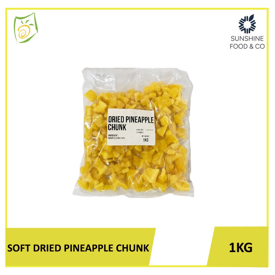 

Soft Dried Fruit Pineapple chunk 1kg - Buah Nanas Kering 1kg