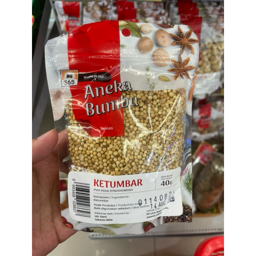 

Ketumbar 40 Gram Bumbu Dapur Masakan Nusantara