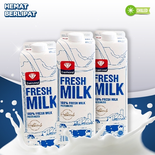 

HEMAT BERLIPAT BELI 3 PCS DIAMOND FRESH MILK PROFESIONAL 946 ML