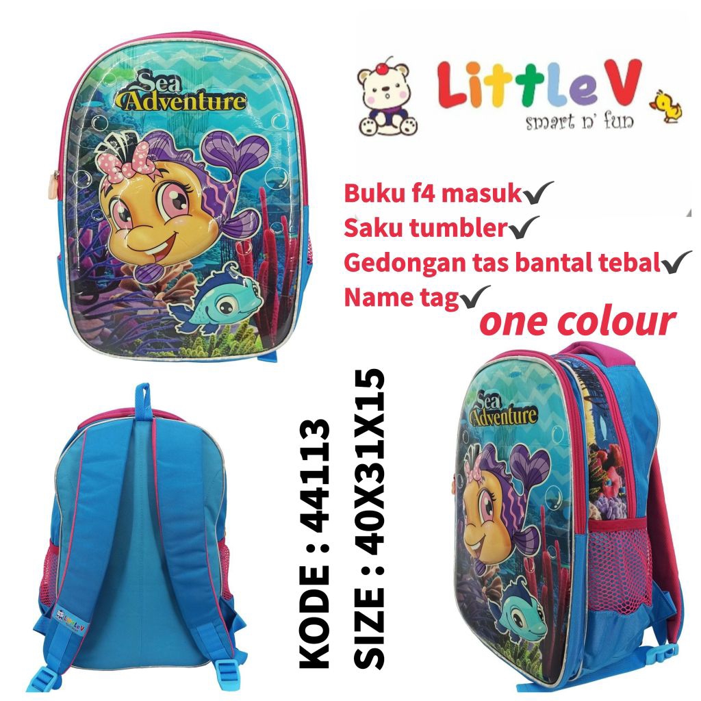 Tas Ransel Backpack Anak Perempuan Little V 44113 / Tas Sea Adventure