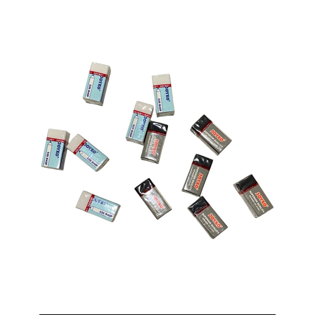 

Penghapus Eraser Joyko Putih & hitam Kecil 526 B40