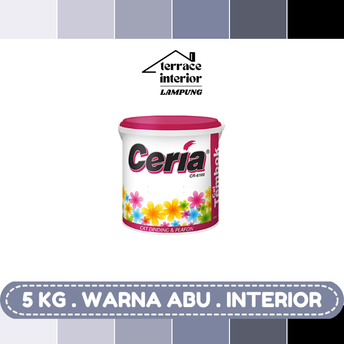 Cat Tembok Interior Propan Ceria  Warna Abu 5 Kg