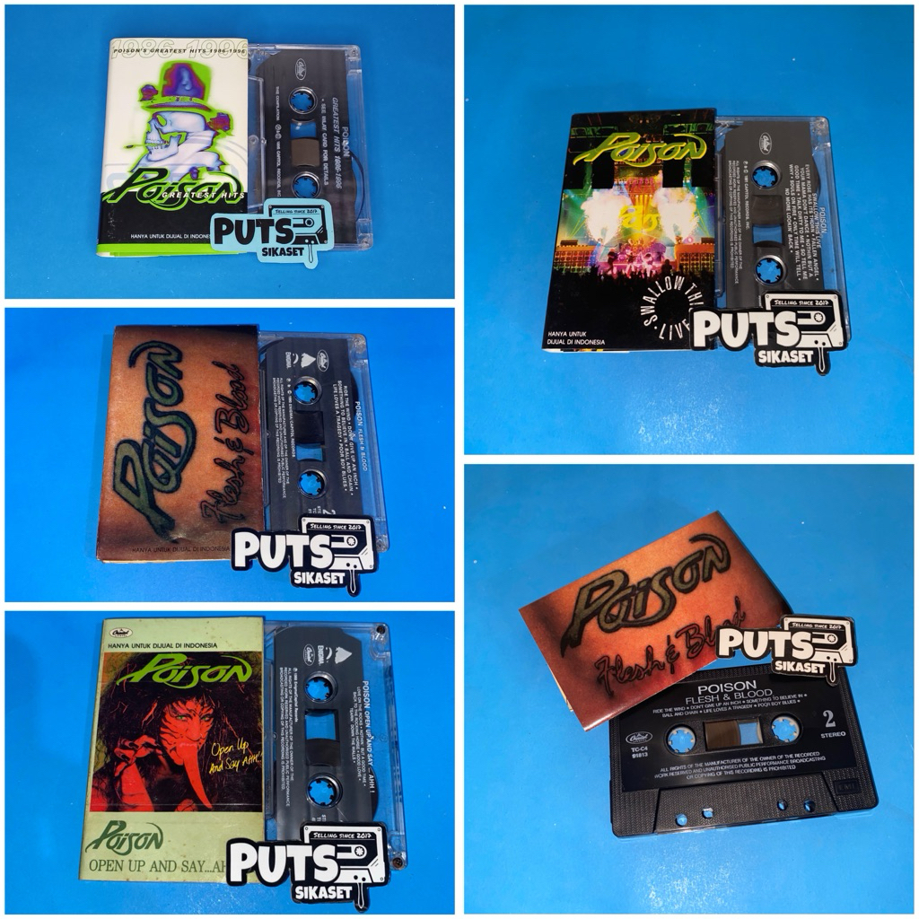 kaset pita Poison - Berbagai Macam Album