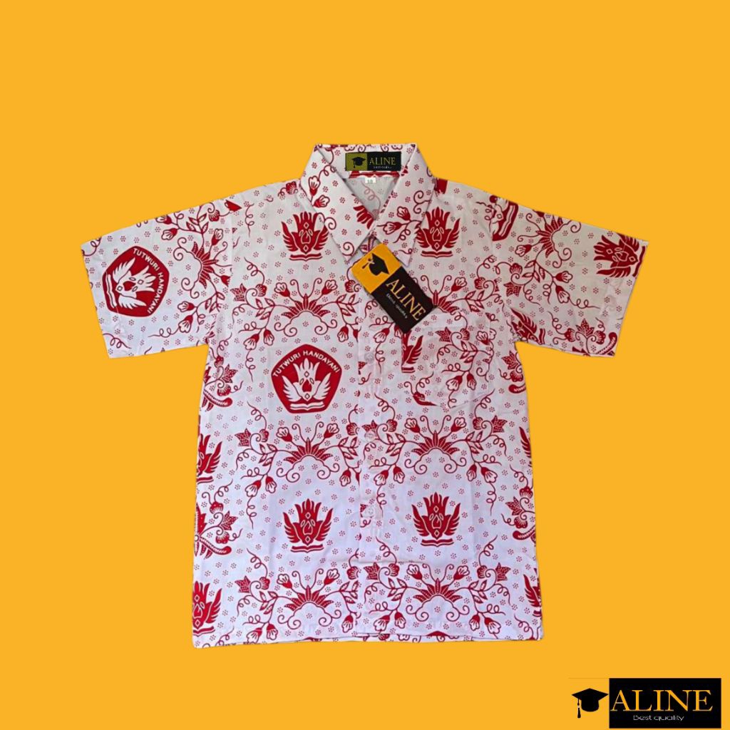 Baju sekolah batik SD lengan pendek seragam sekolah dasar