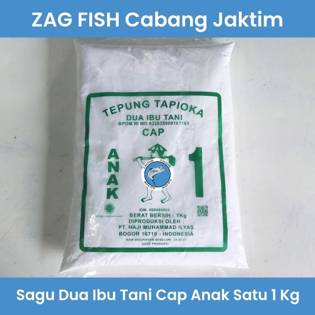 tepung tapioka cap dua ibu tani 1 kilo..