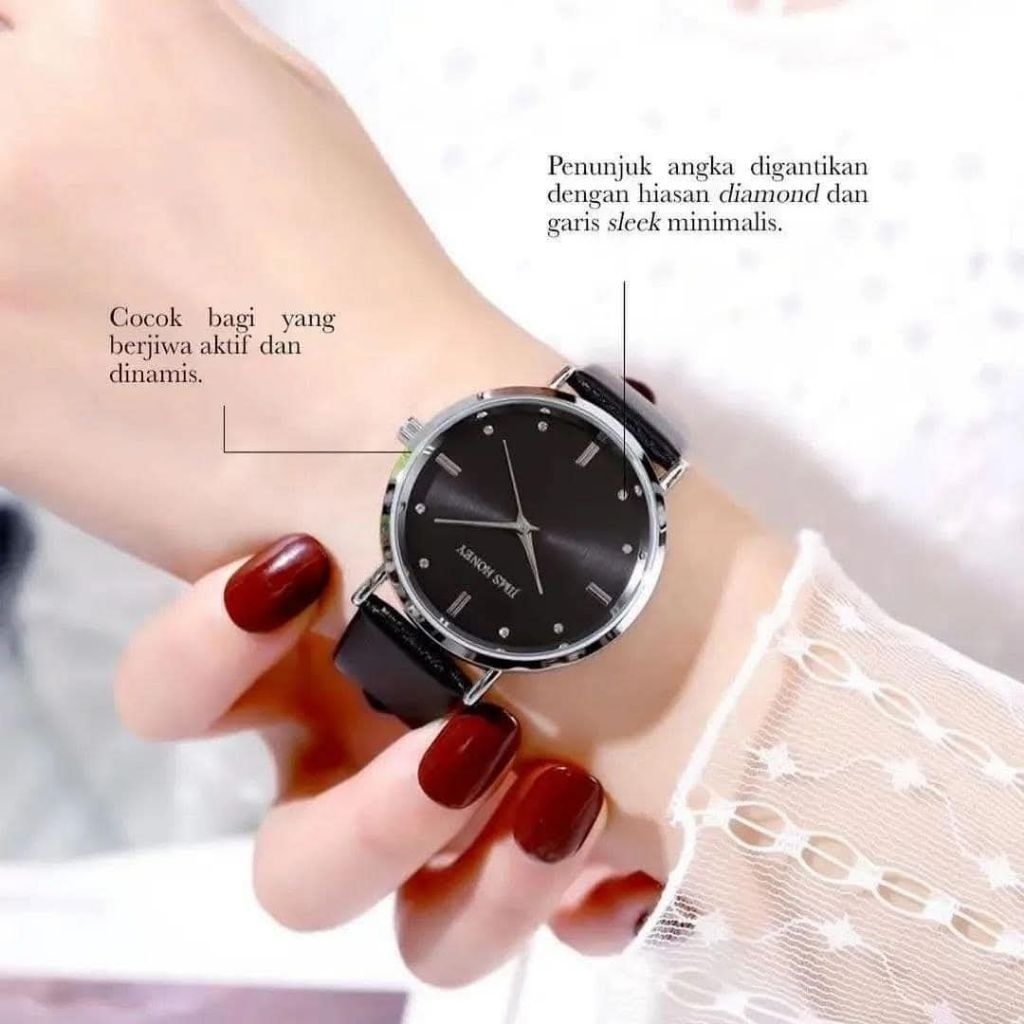 JAM TANGAN WANITA ANTI AIR - JT 8123 JIMS HONEY