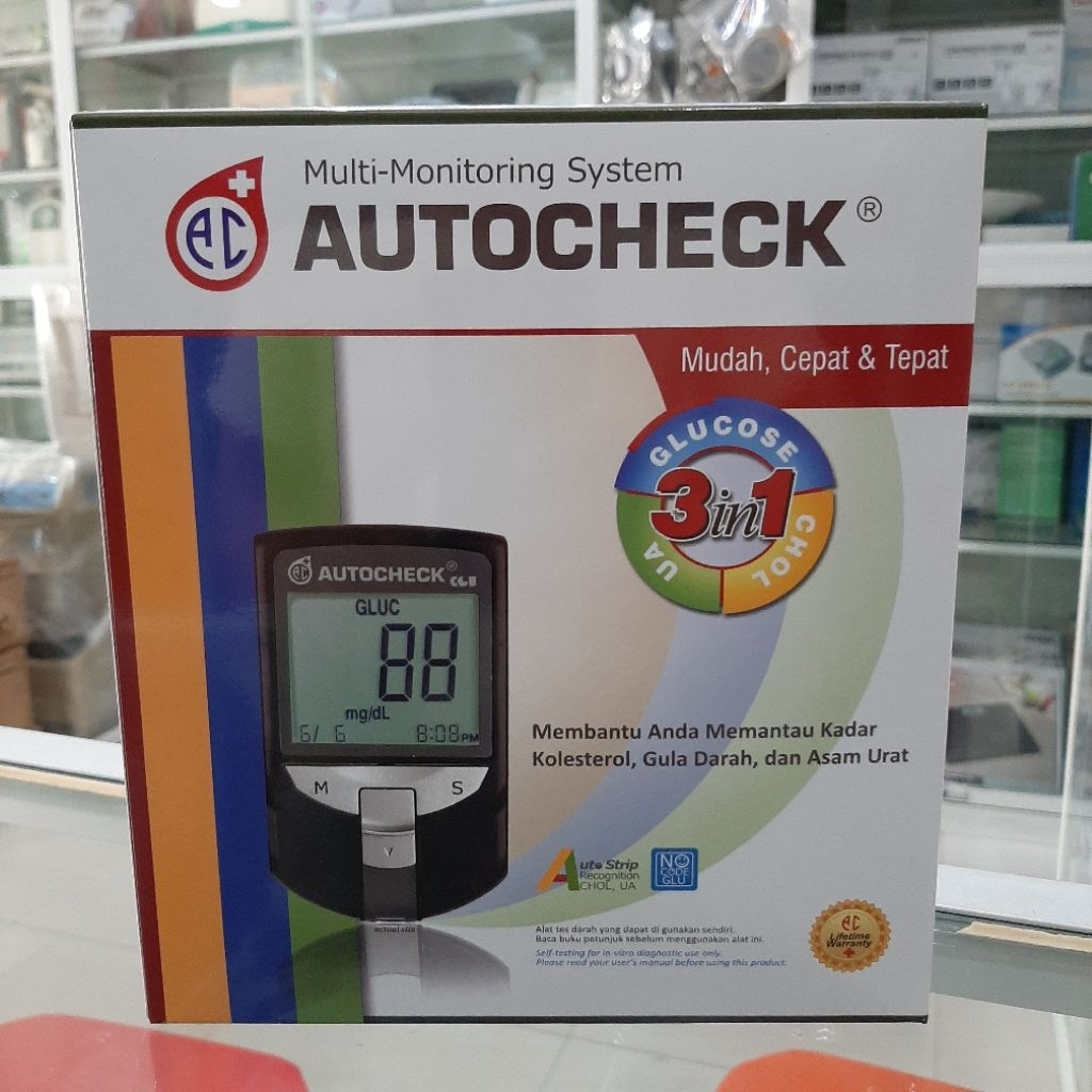 Alat Tes gula darah Autocheck GCU 3IN1
