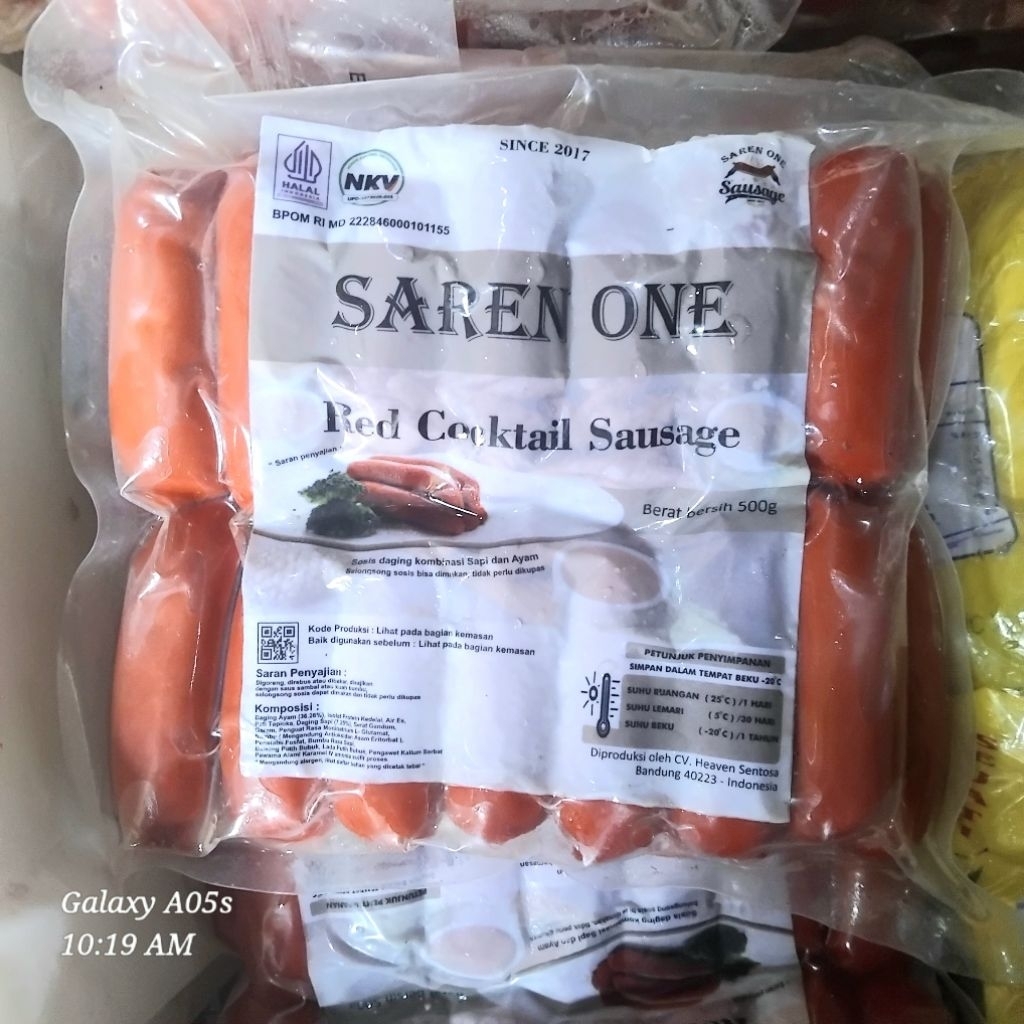 

SOSIS SARENONE FREMIUM QUALITY | KOMBINASI AYAM & SAPI