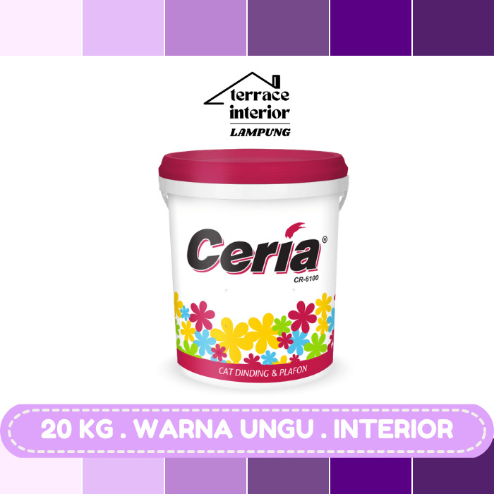 Cat Tembok Interior Propan Ceria  Warna Ungu 20 Kg