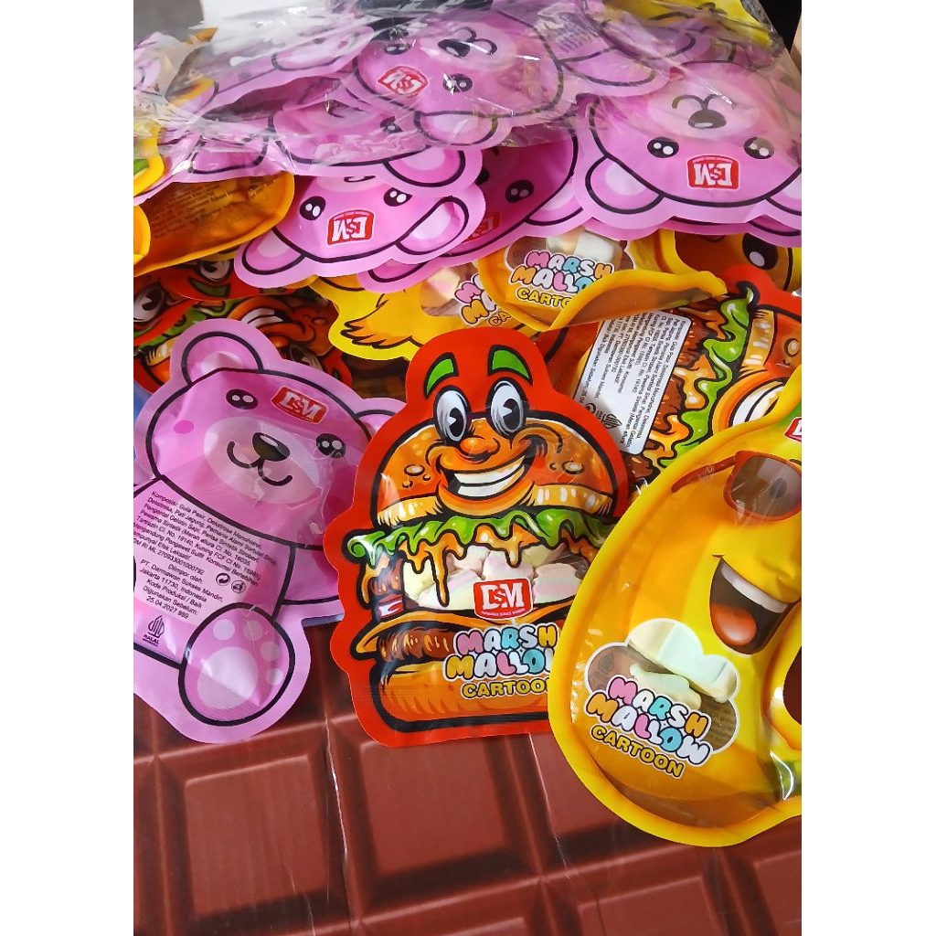 

MARSHMALLOW karakter KARTOON isi 30 pcs per bag