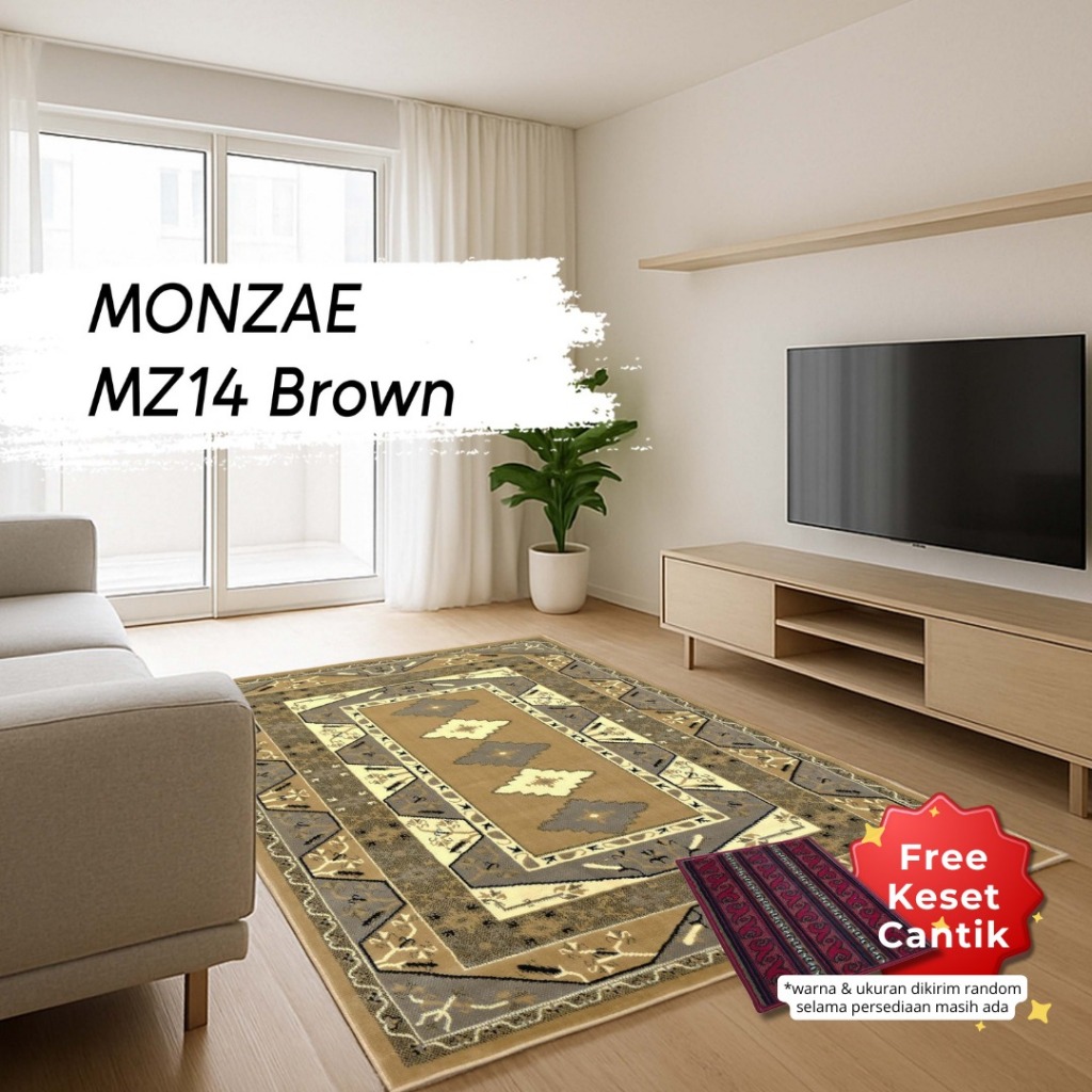 KARPET MONZAE 210 X 300 MZ14 BROWN