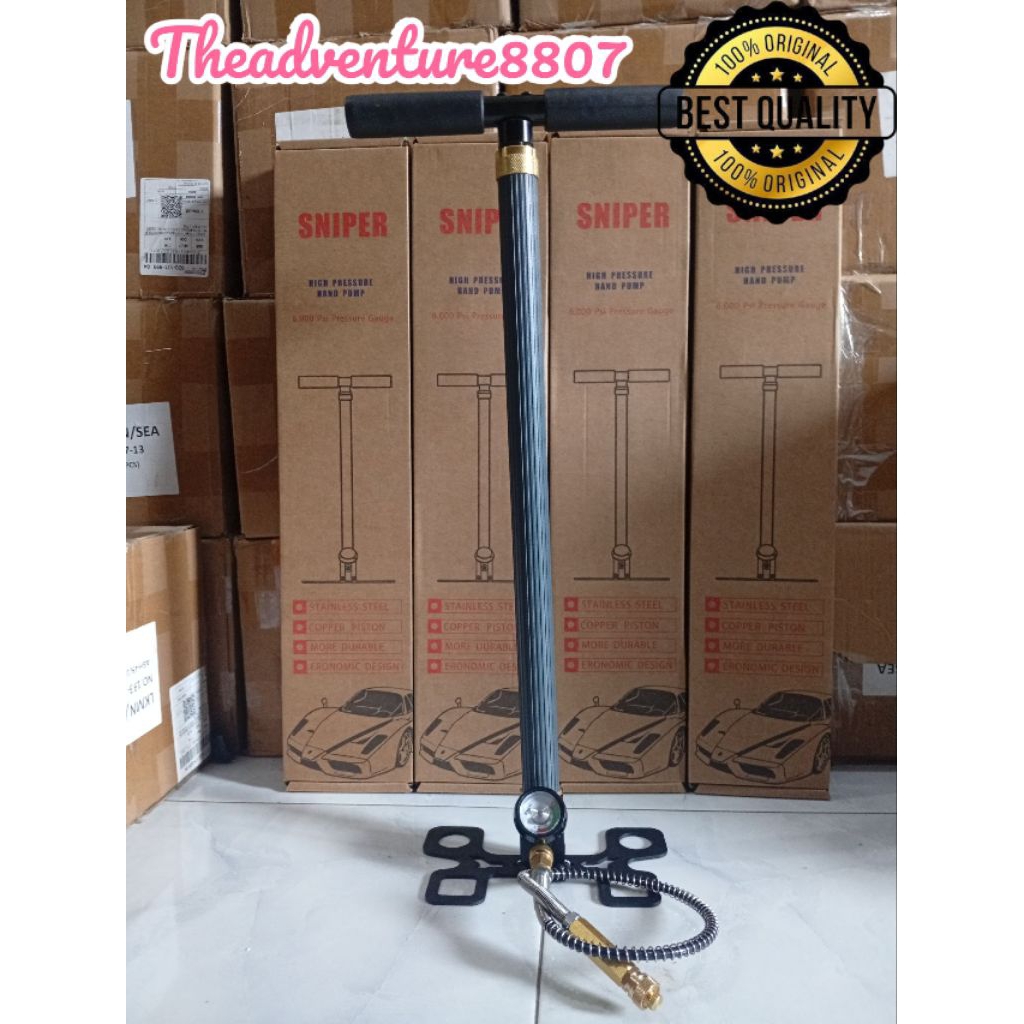 Pompa Pcp Sniper, Pompa Pcp 4 Stage 6000psi, Pompa Pcp Kaki Lipat