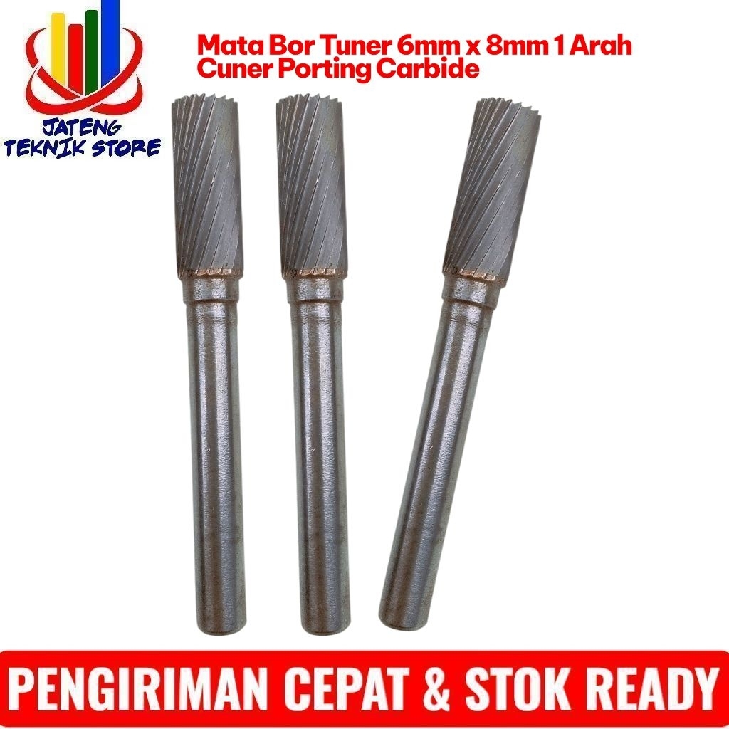 Mata Bor Tuner 6mm x 8mm 1 Arah Cuner Porting Carbide