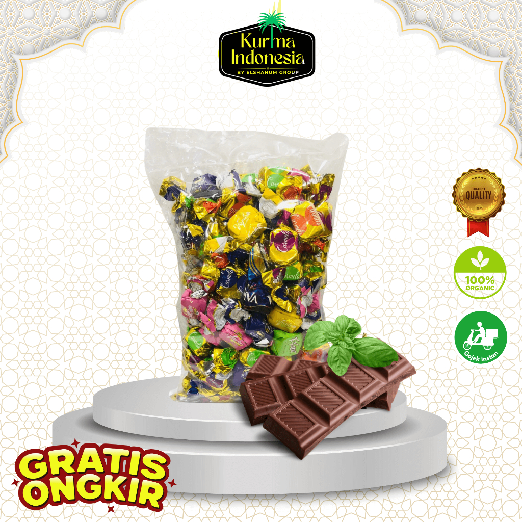 

Coklat Traffline All Varian Rasa 100gr / coklat traflle / coklat arab kemasan pouch /Kurma Indonesia