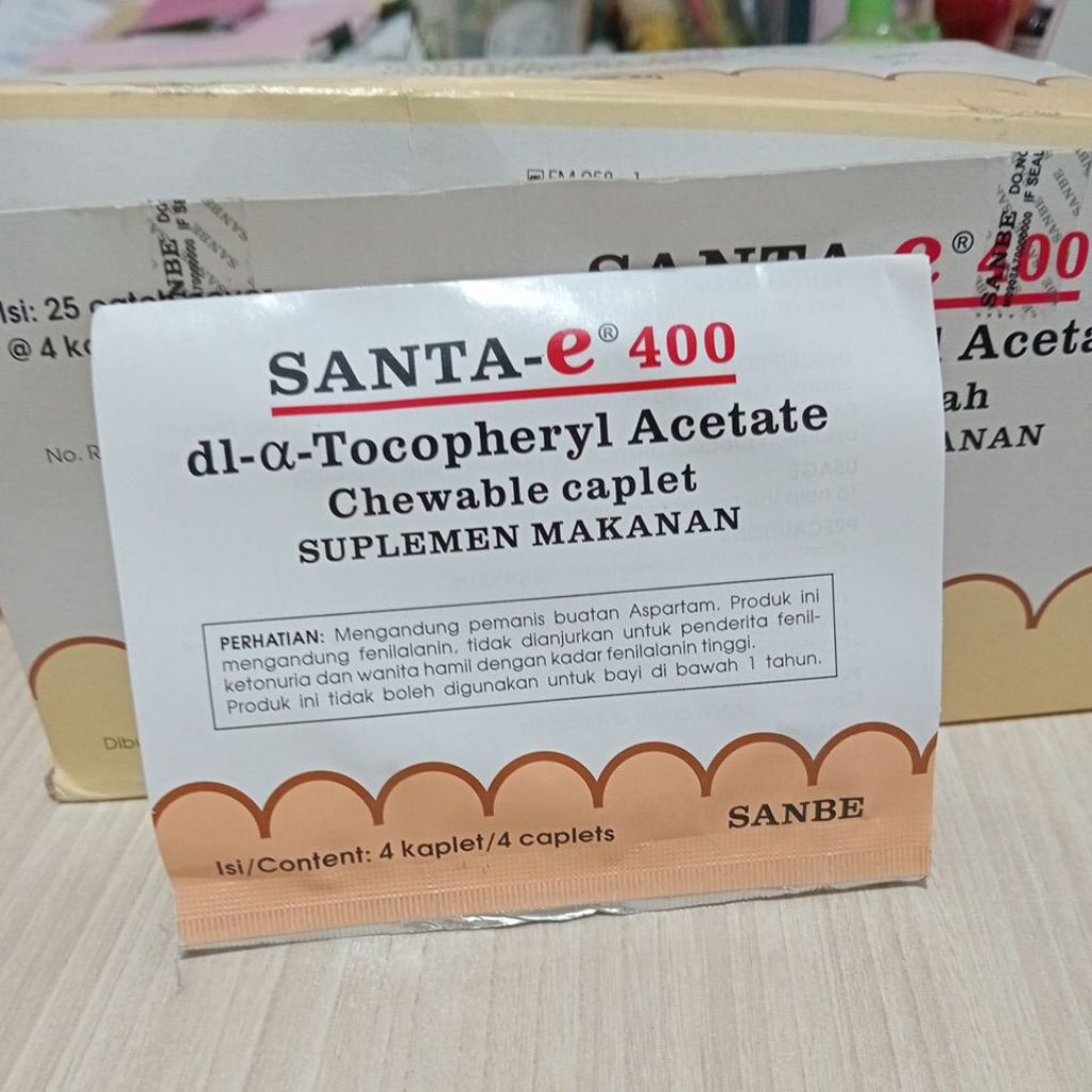 Santa-e 400 mg 4 caplet/strip