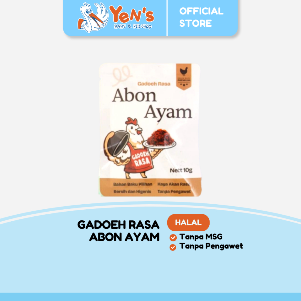 

Gadoeh Rasa Abon Ayam Sachet 10gr / 100gr - Abon ayam Tanpa MSG