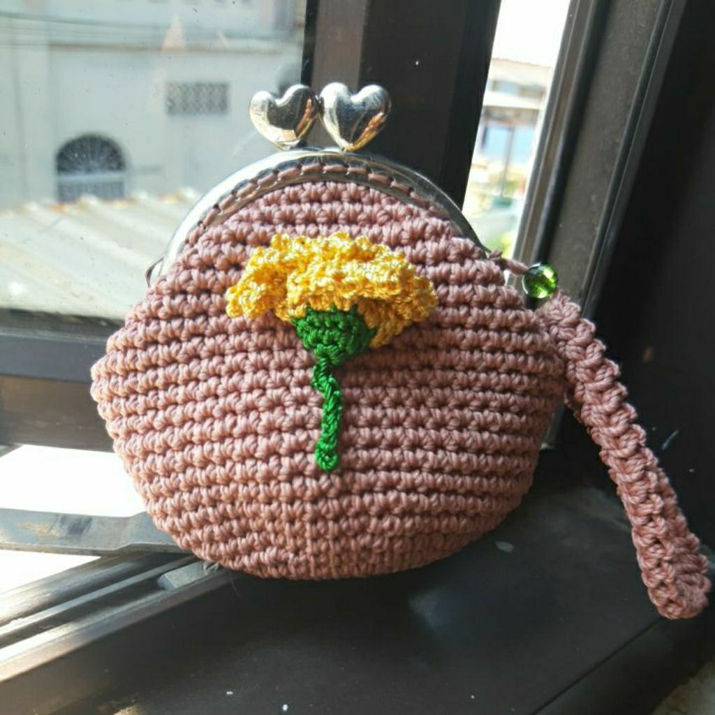 Dompet koin rajut|dompet wanita