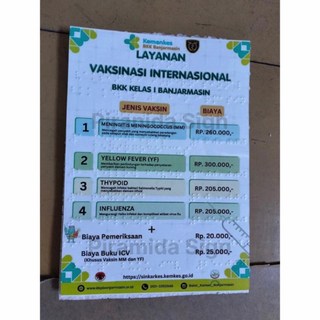 

Brosur Panduan Braille Timbul Tuna Netra Disable Difabel Braile