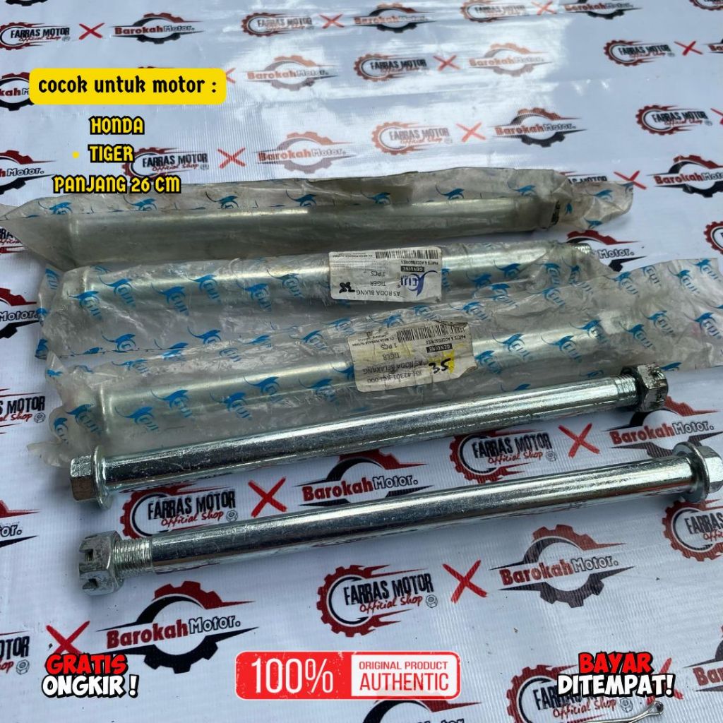 AS RODA BELAKANG HONDA TIGER PANJANG 26 CM