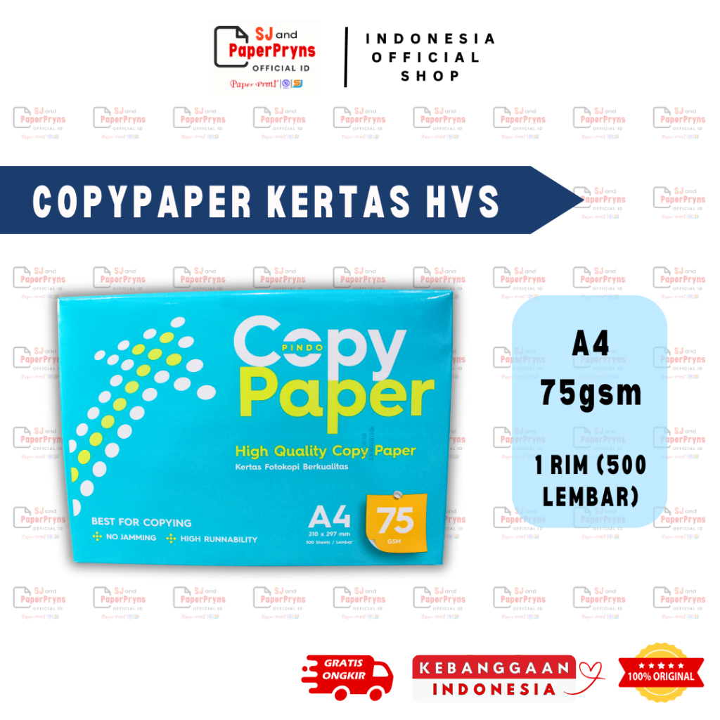 

CopyPaper Kertas HVS Fotokopi A4 - 75 GSM