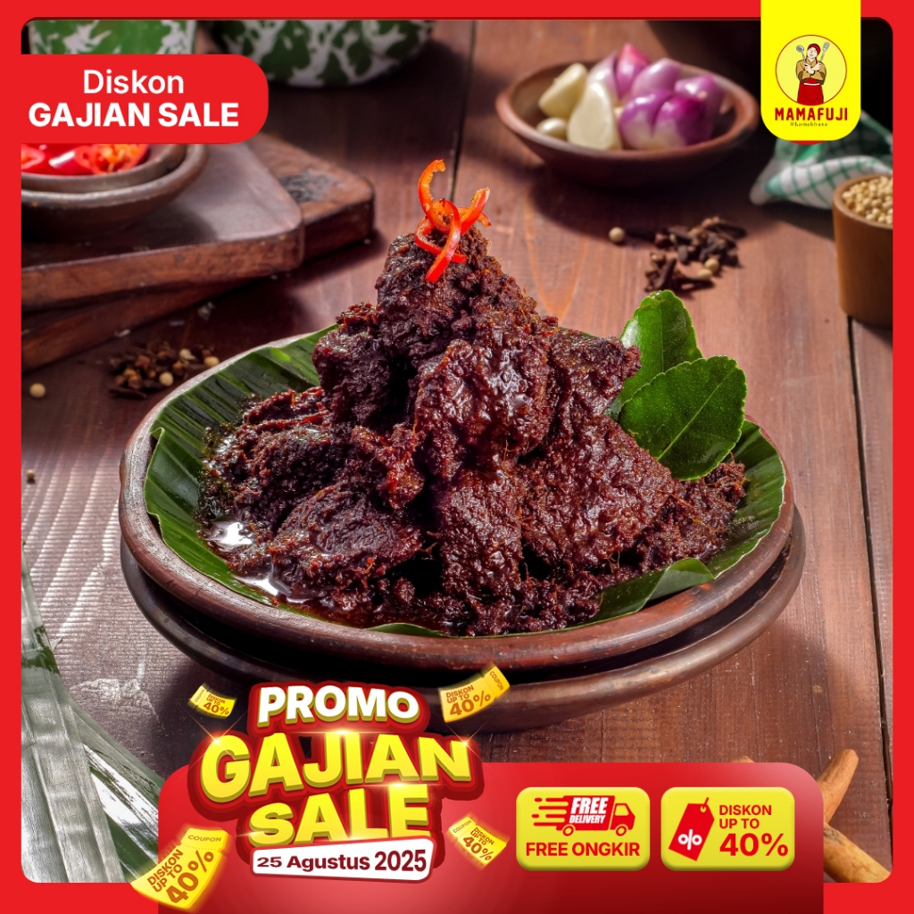 

Mamafuji - Rendang Daging 350gr (Mini Size)