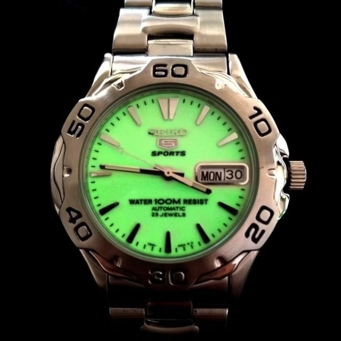 Seiko 5 Automatic SNZ305 Original Garansi Resmi SNZ305K1 Full Luminous Dial
