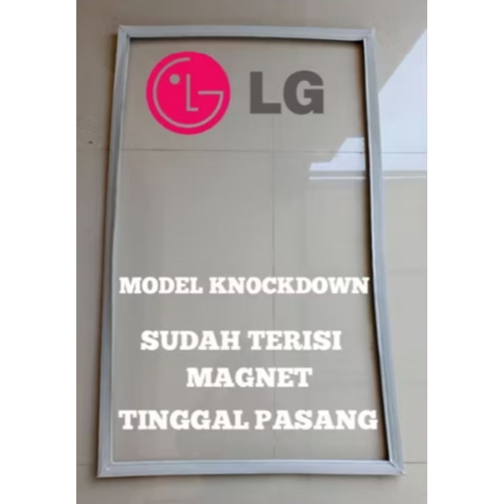 KARET GASKET PINTU KULKAS LG KNOCKDOWN 51 X 89 CM