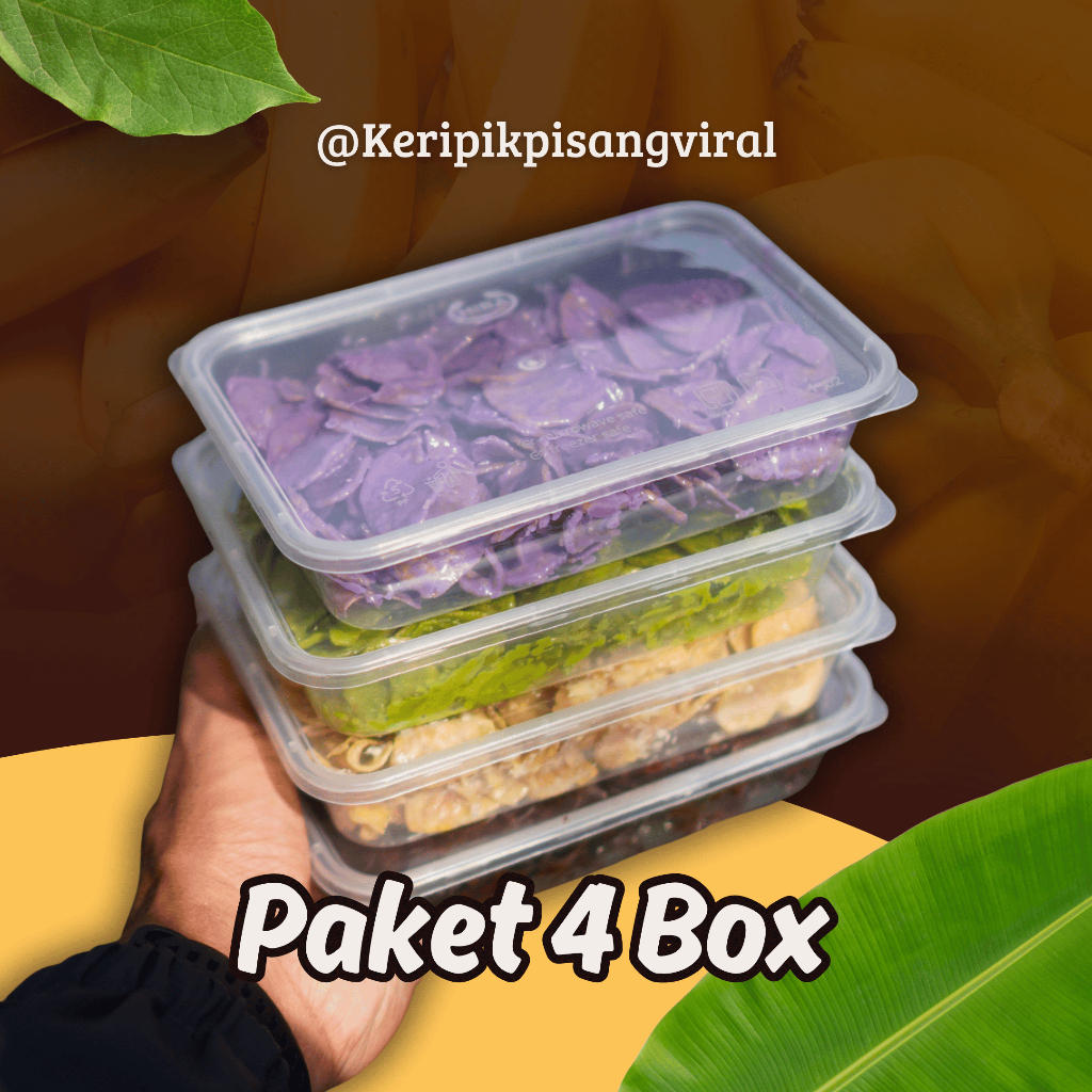 

PAKET HEMAT 4 BOX KERIPIK COKLAT LUMER | KRIPIK PISANG COKLAT LUMER