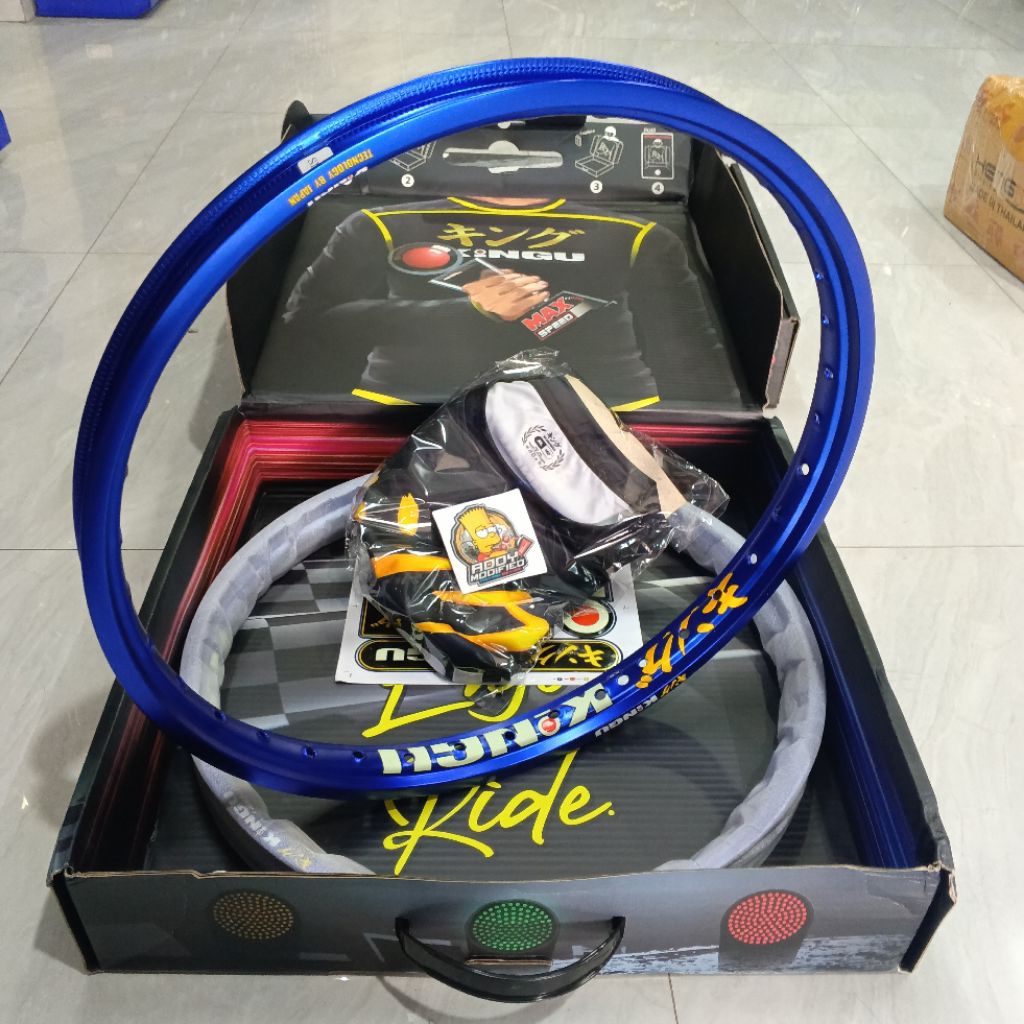 velg kingu blue ring 17 120-140 original Thailand