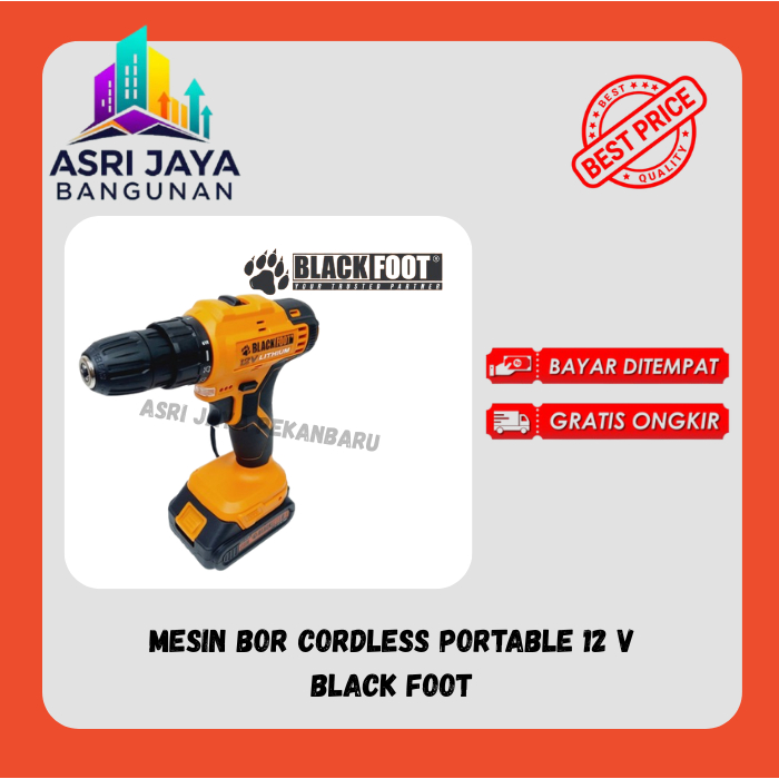 

Mesin Bor Cordless 12 V / Mesin Bor Tanpa Kabel 12 V / Mesin Bor Portable 12 V Merk BlackFoot