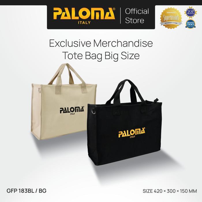 PALOMA Exclusive Merchandise Tote Bag Totebag Tas Jinjing Pria Wanita Unisex Casual Kasual Black Hit