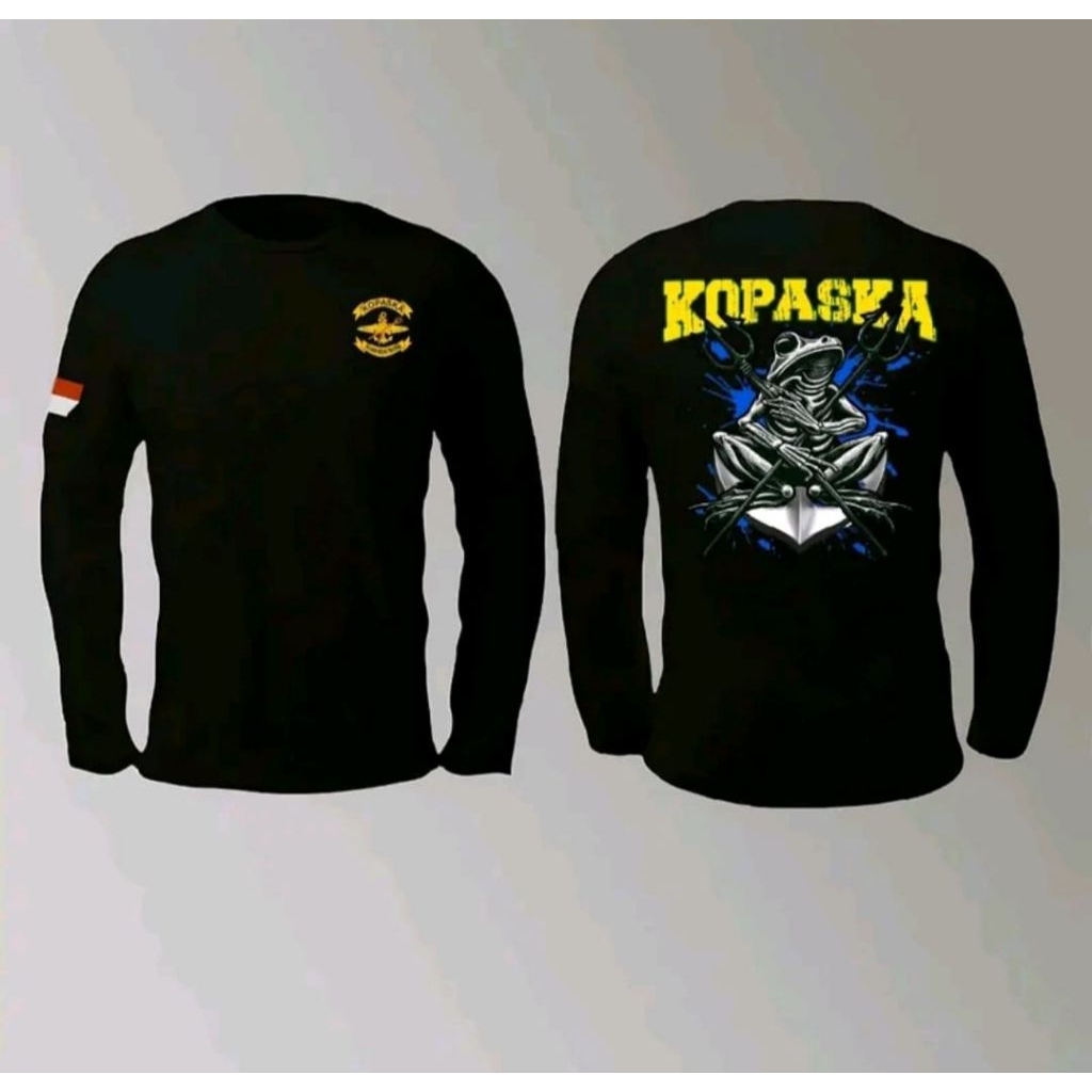 Kaos Lengan Panjang Kopaska Desain Katak
