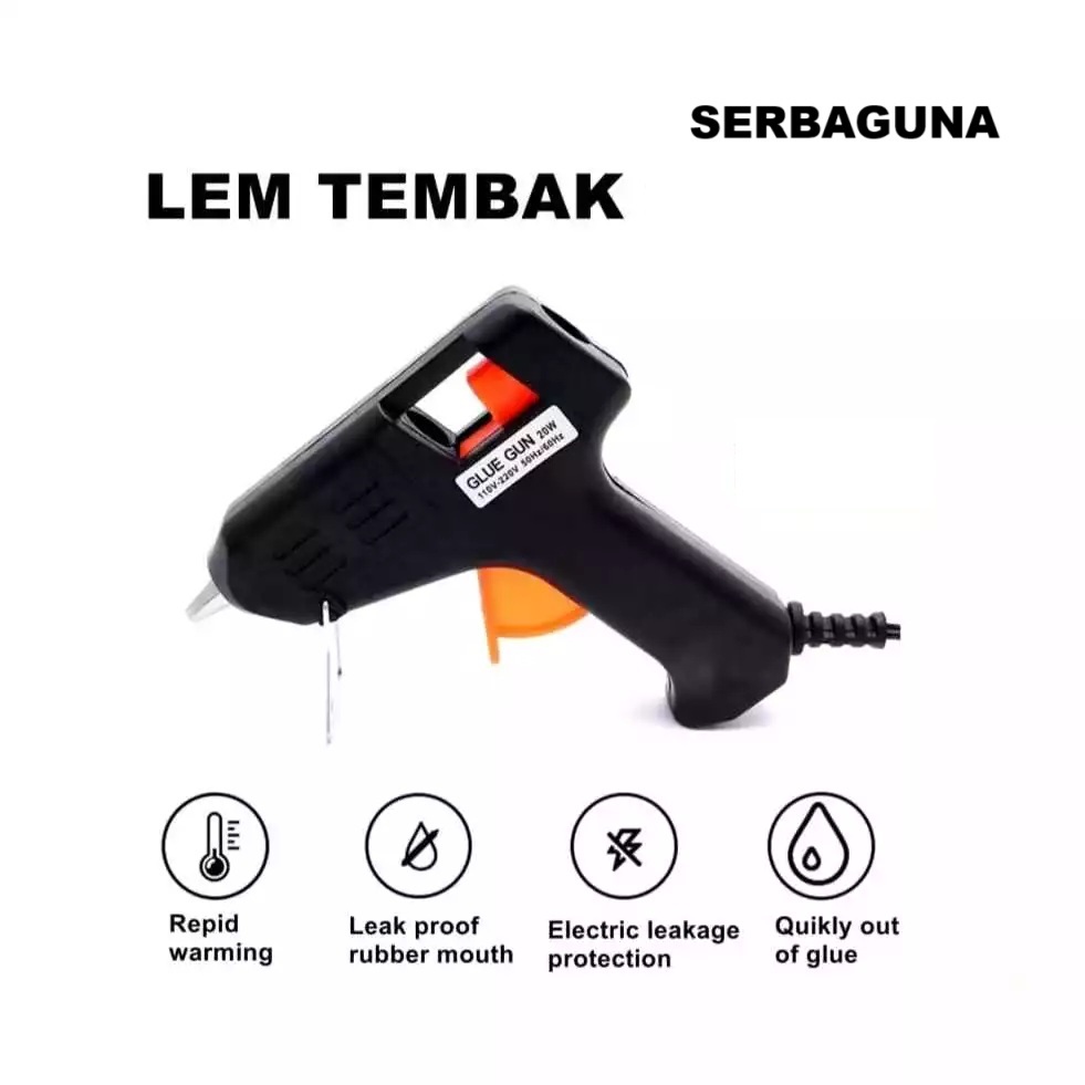 

Pistol Lem Tembak / Glue Gun / Lem Tembak Hot Melt / Perlengkapan Sekolah