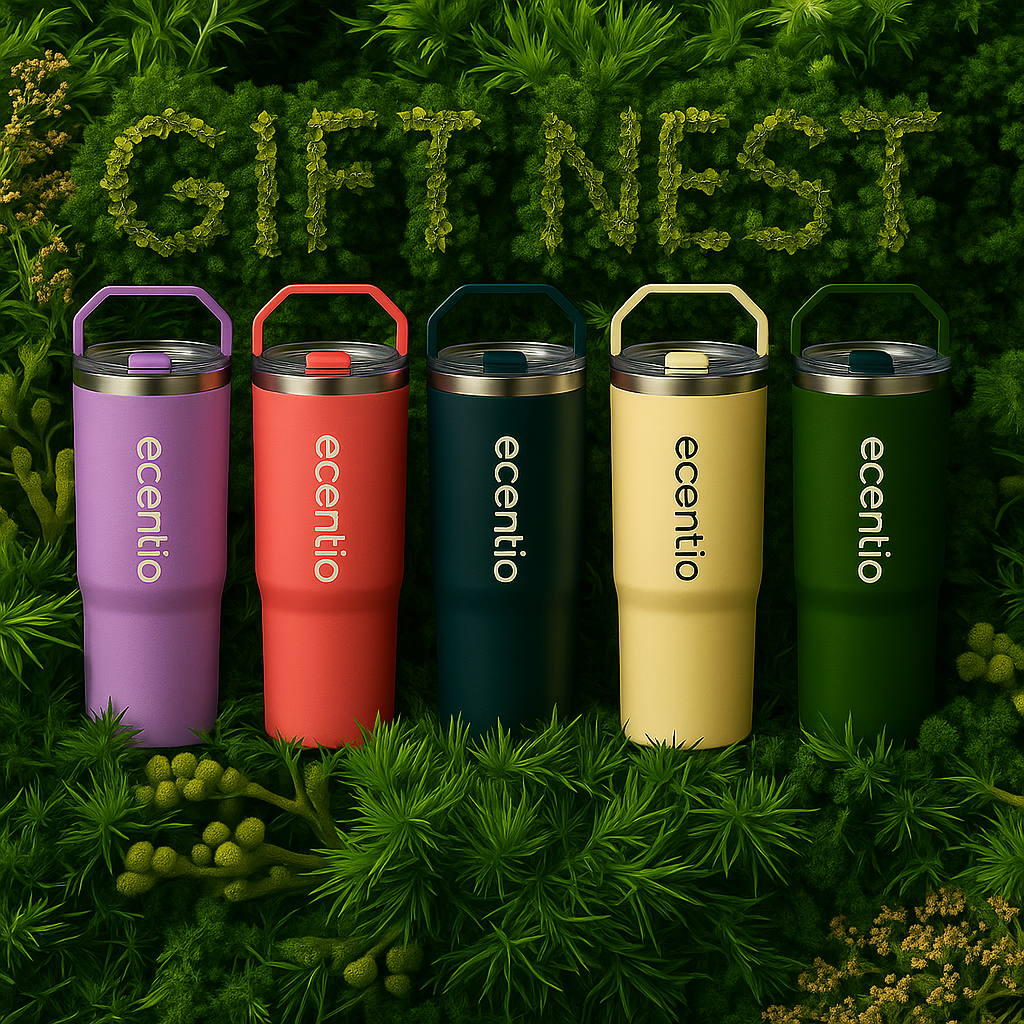 Ecentio Tumbler Stainless Vacuum 900ml Portable