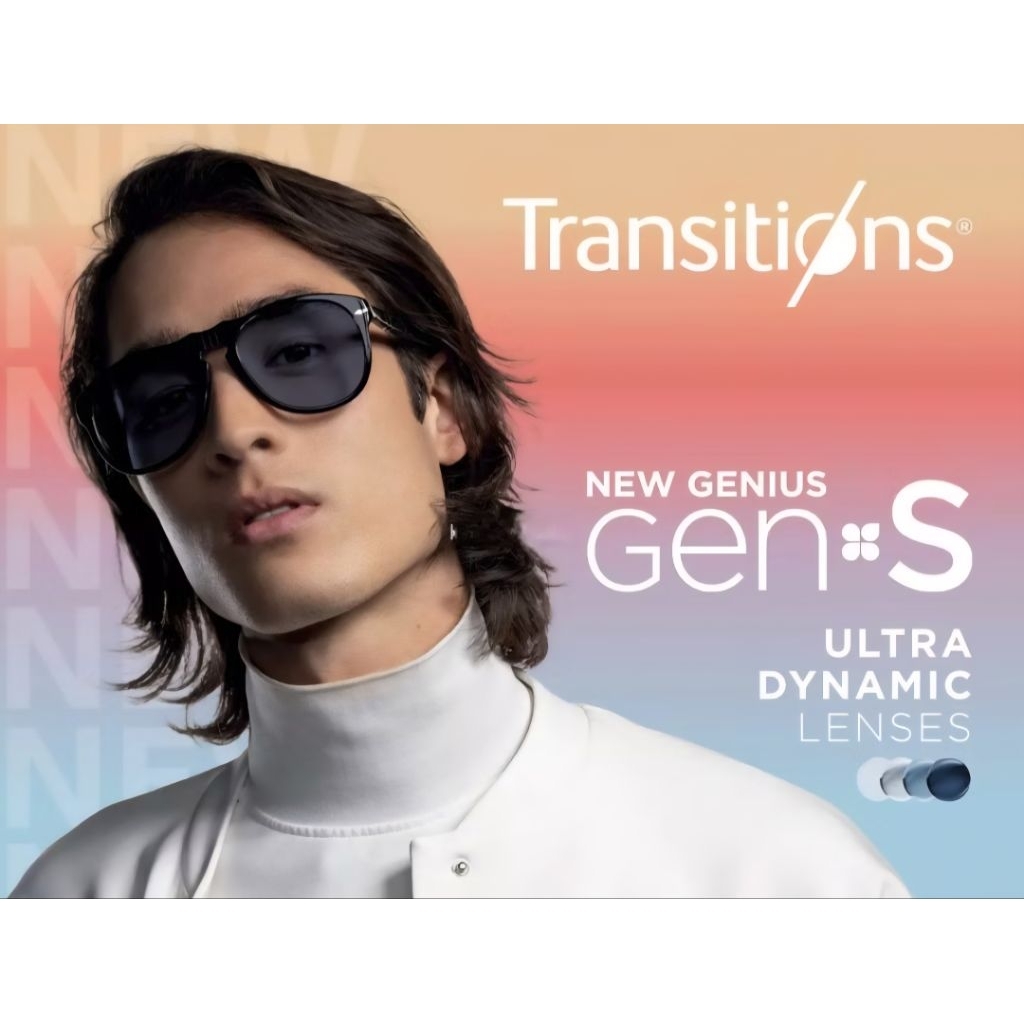Lensa Kacamata Bluechromic Berubah Warna Essilor Crizal Transitions Gen S Anti UV Kualitas Premium