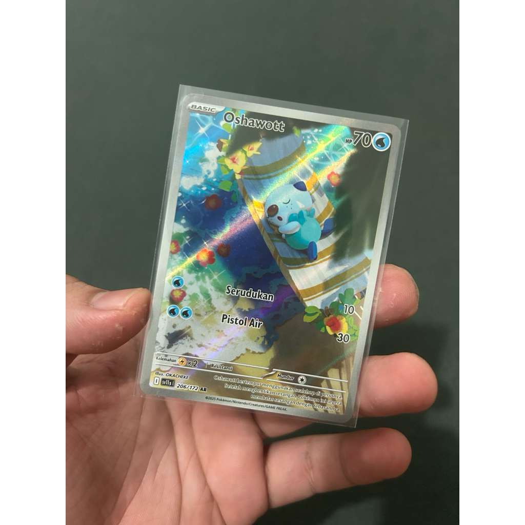 Oshawott AR (Pokemon TCG Indonesia) SV11s 206/172 AR