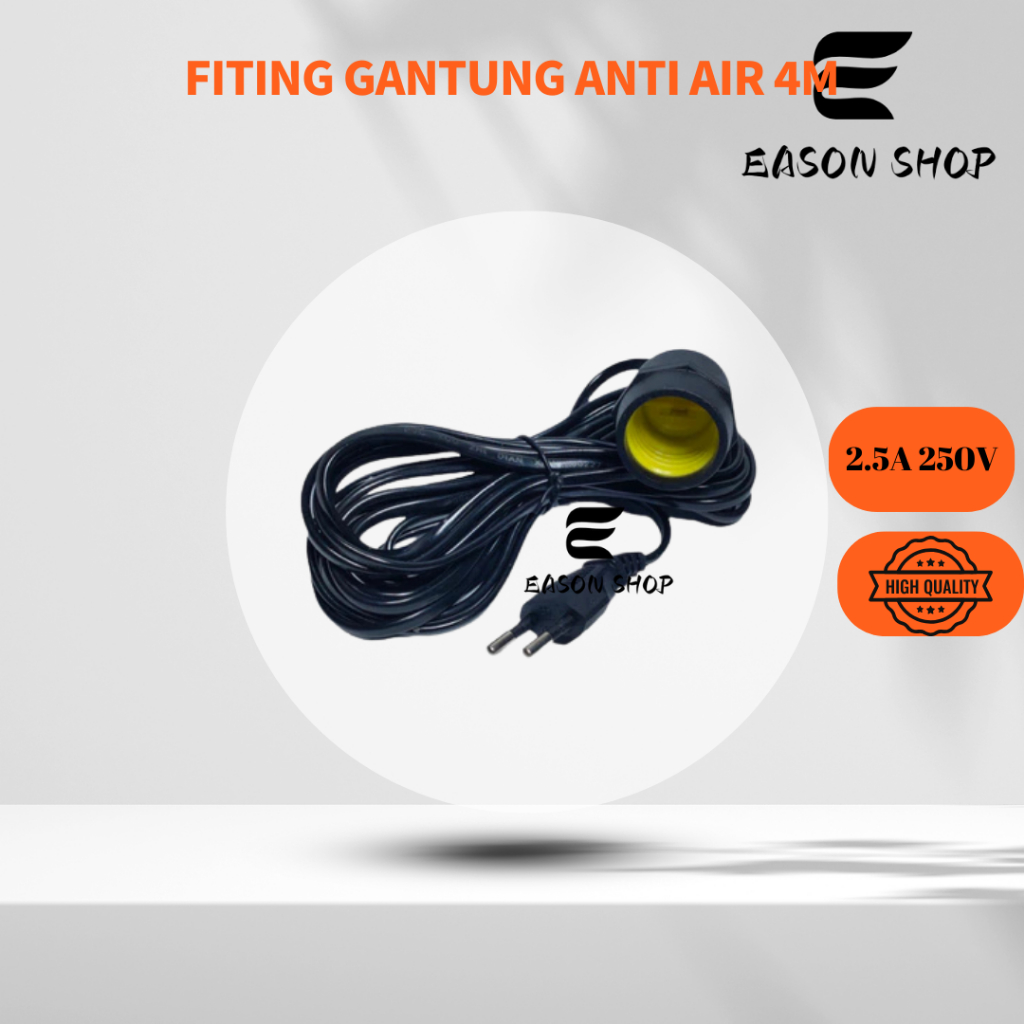 Fitting Lampu 5 YARD Waterproof/FITING GANTUNG ANTI AIR 4M