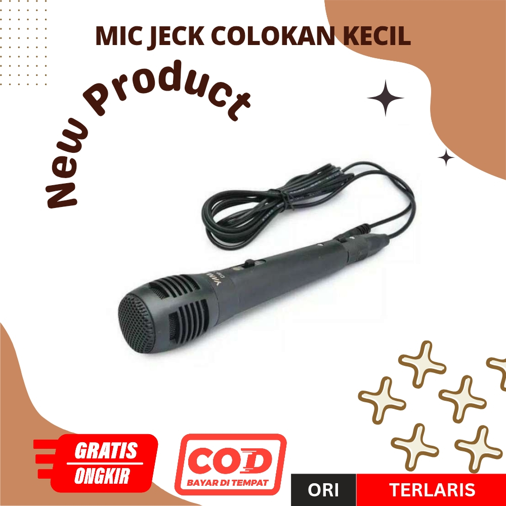 Mic Microphone Kabel Universal Mik Mikrofon Colokan Kecil Aux