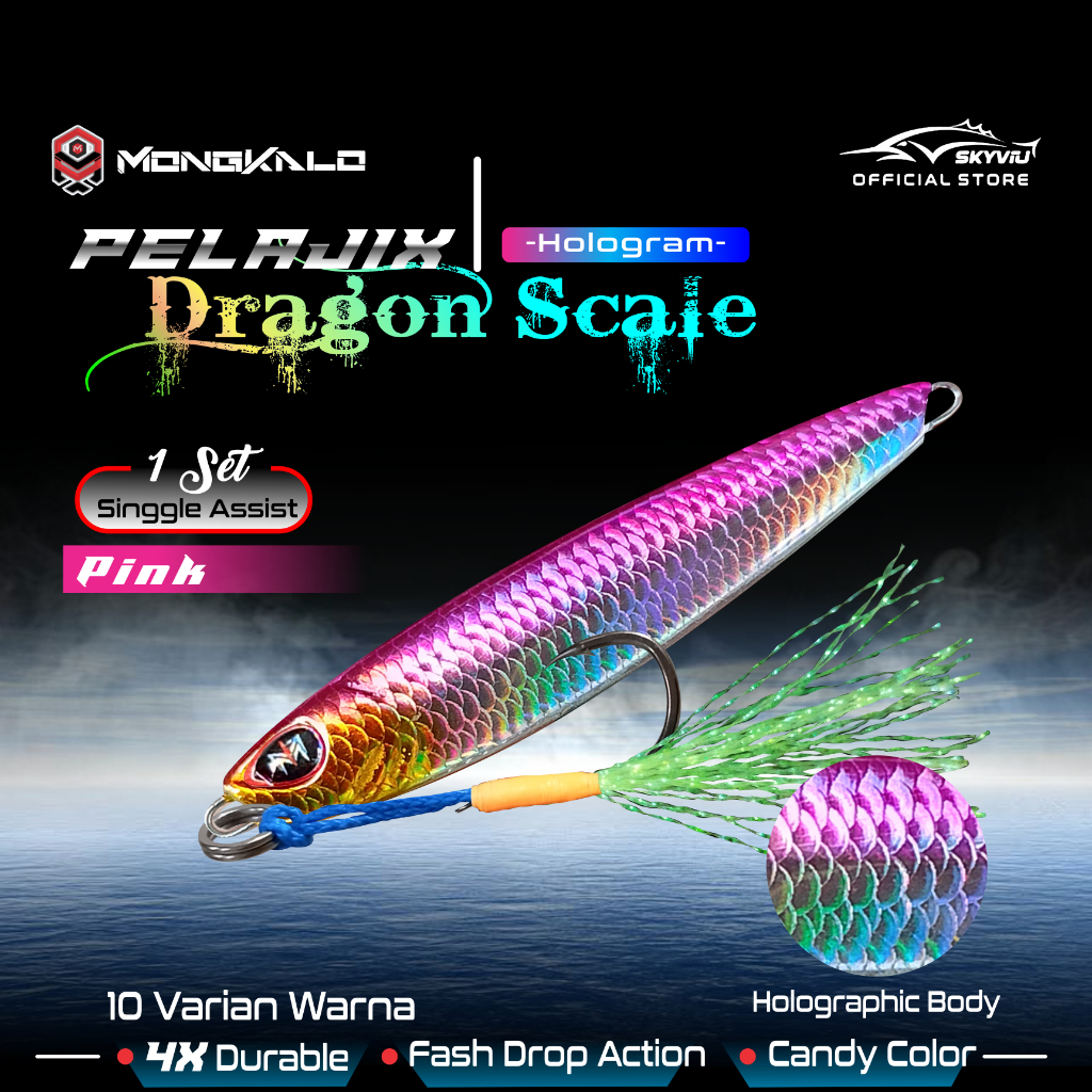 Mongkalo Pelajix Sisik-Kecil noGID noMotif Candy 30 Pink