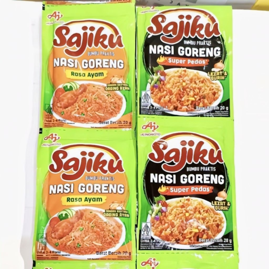 

Sajiku Bumbu Praktis Nasi Goreng Rasa Ayam / Pedas isi 10 Bungkus Per Renceng