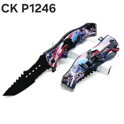 Pisaunya Lipat P1246 / Pisau Lipat Stainless Steel Pisau Outdoor Pisau Camping Pisau Lipat Outdoor