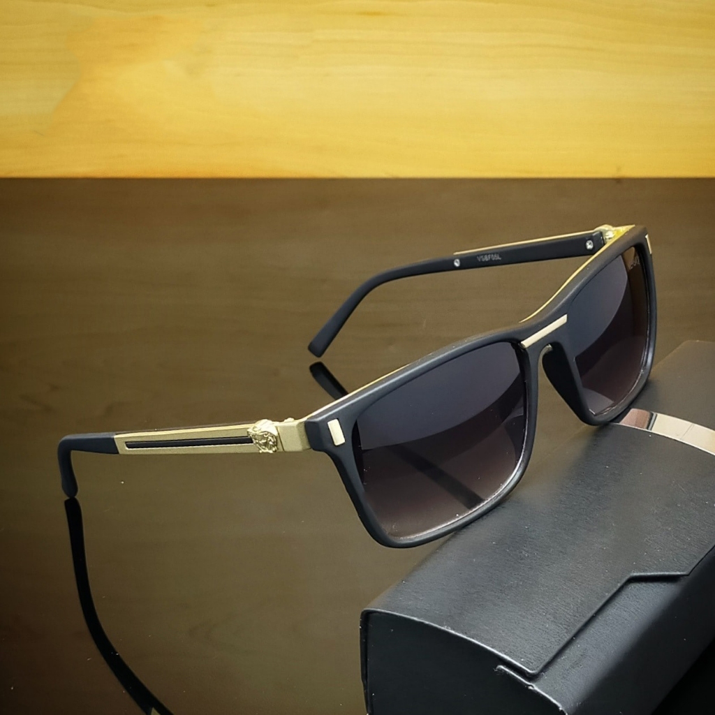KACAMATA HITAM VERSACE 005 TERBARU LENSA POLARIZED ANTISILAU ANTIRADIASI OUTDOOR INDOOR BERSEPEDA BE