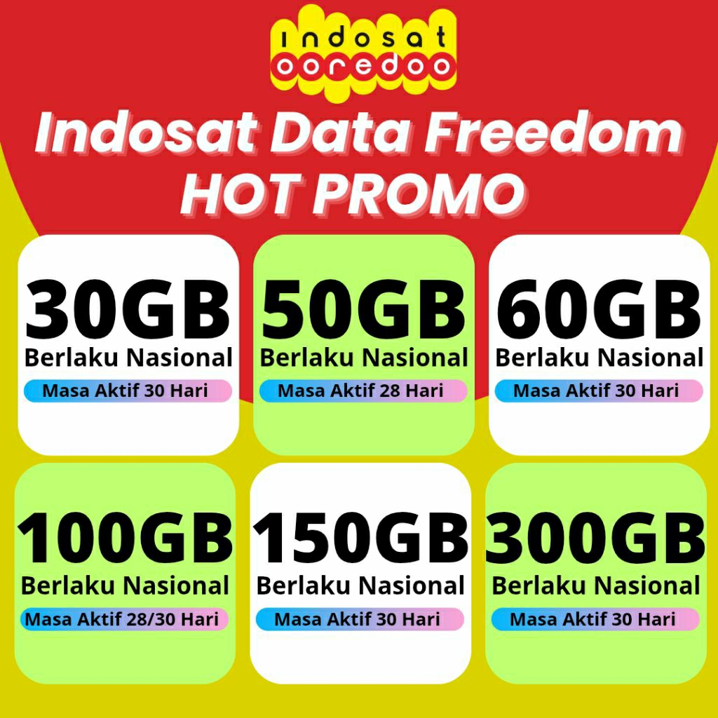 Indosat Data Freedom Internet HOT PROMO