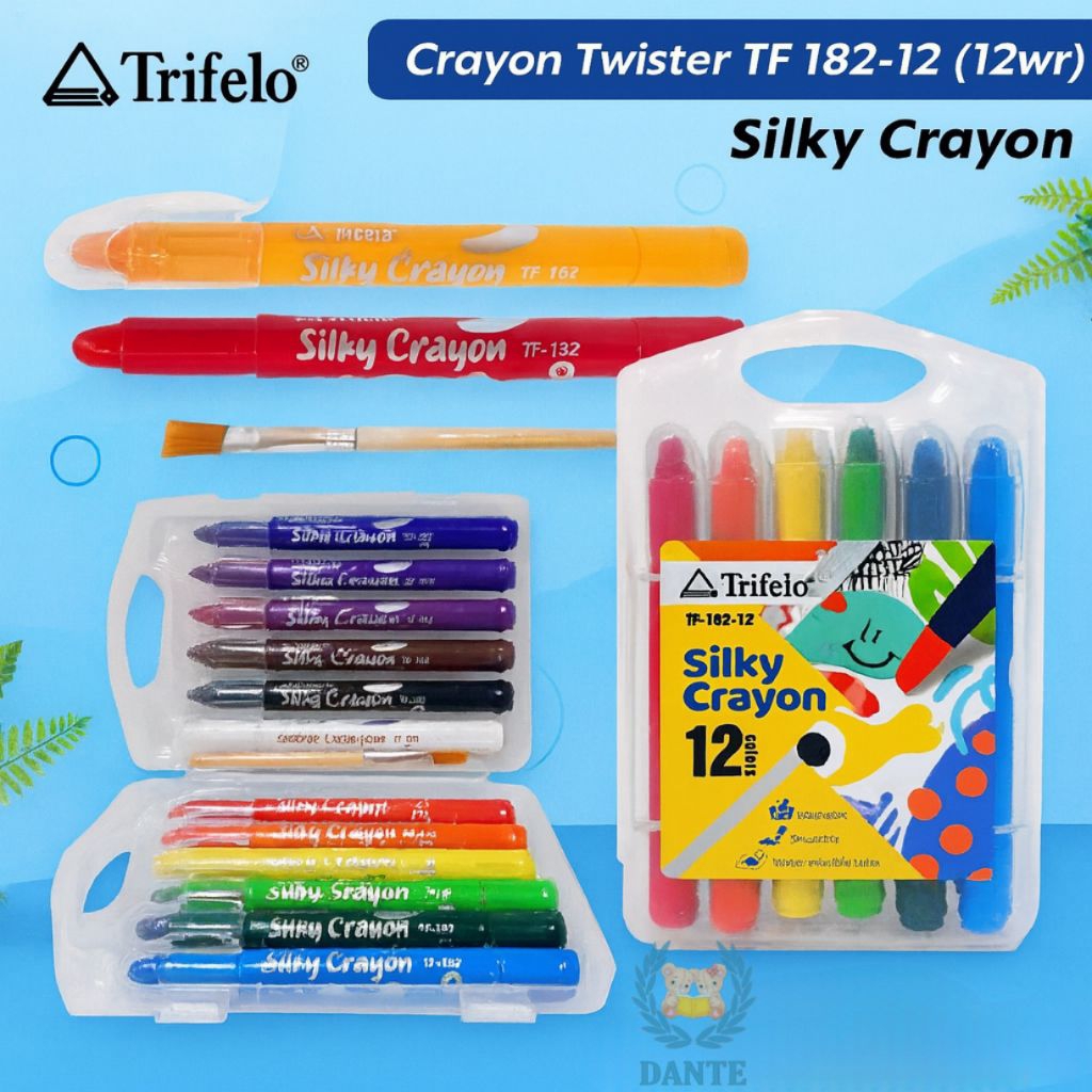 

Trifelo Crayon Twister TF 182 12warna/24 warna - Krayon - Crayon putar - Silky Crayon