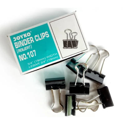 

Binder Clips Joyko No. 107 (19 mm) isi 12 Buah