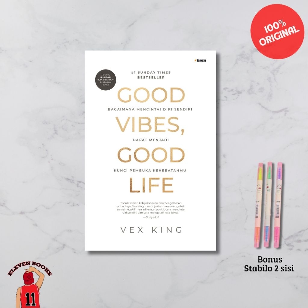 Mr.kasacil - Buku Terjemahan Good Vibes Good Life Vex King - Eleven Books Motivasi