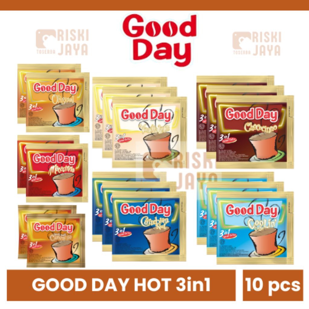 

Good Day Hot 3in1 – Kopi Instan Sachet Renceng Praktis