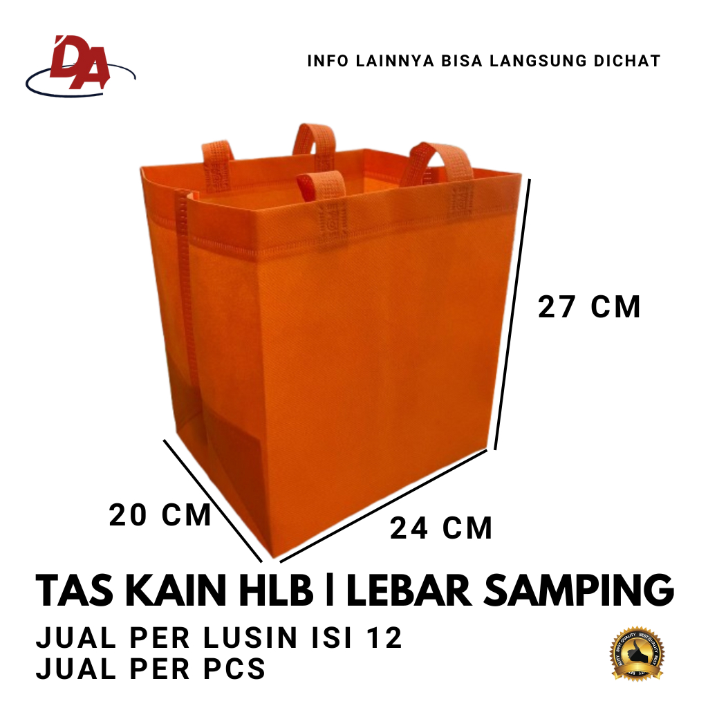 Tas Kain 24x27x20 Per PCS - Tas Spunbond - Tas kain Kanvas - Goodie bag