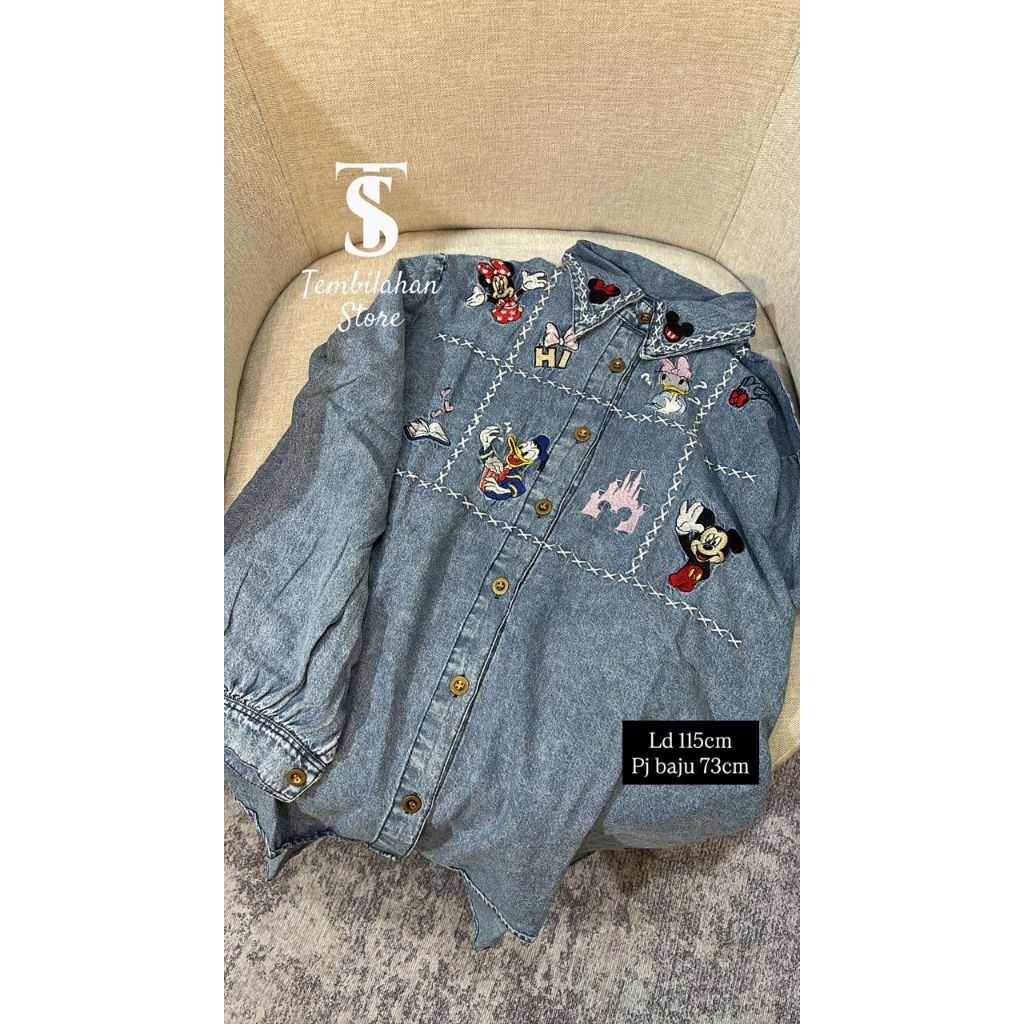 KEMEJA JEANS DONALD DUCK